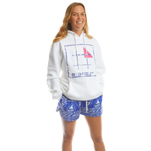Load image into Gallery viewer, Cobalt Batik Unisex Hooded Sweatshirt