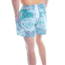Load image into Gallery viewer, Turquoise Batik Men's Volley Shorts