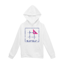 Load image into Gallery viewer, Cobalt Batik Unisex Hooded Sweatshirt
