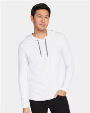 Load image into Gallery viewer, Softstyle® Lightweight Hooded Long Sleeve T-Shirt
