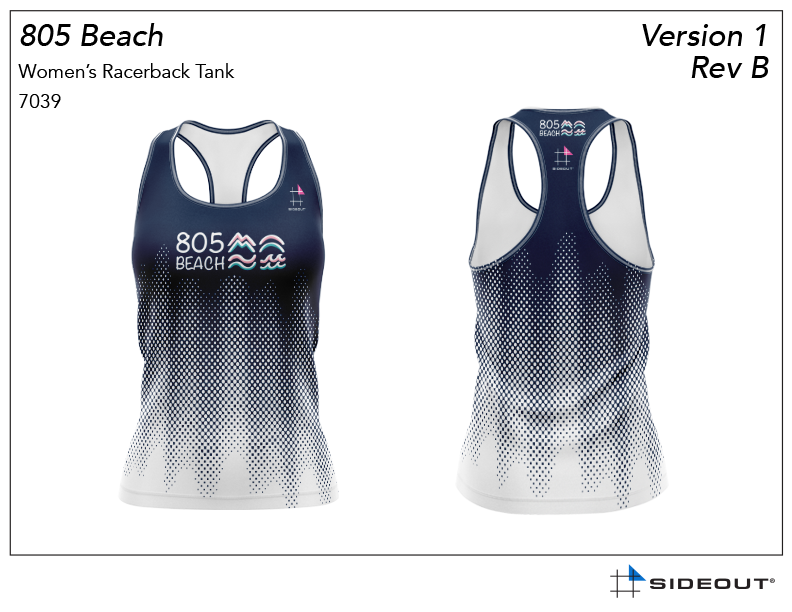 805 Beach Women's Racerback Tank Top