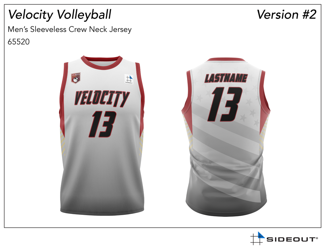 Boys White Jersey Velocity