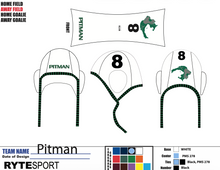 Load image into Gallery viewer, PITMAN WATERPOLO CAPS DAR AND WHITE SETS 1-18, 1A CAPITAN
