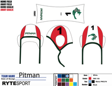 Load image into Gallery viewer, PITMAN WATERPOLO CAPS DAR AND WHITE SETS 1-18, 1A CAPITAN
