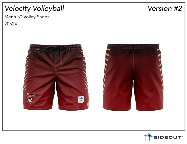 Boys Red Shorts Velocity