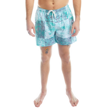 Load image into Gallery viewer, Turquoise Batik Men's Volley Shorts
