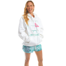 Load image into Gallery viewer, Turquoise Batik Unisex Hooded Sweatshirt
