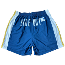 Load image into Gallery viewer, Jordan Hoppe Spirit Men's Blue Gold and White Volley Shorts
