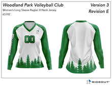 Load image into Gallery viewer, CUSTOM Woodland Park Women's Long Sleeve Jersey (WHITE)
