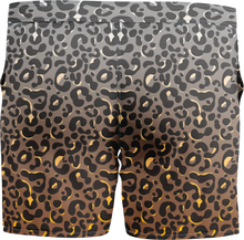 Load image into Gallery viewer, Made Lab 5" Leopard Print Swim Trunks
